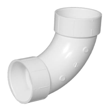 Charlotte Pipe And Foundry 3 DWV Long Sweep Elbow PVC 00304  1000HA